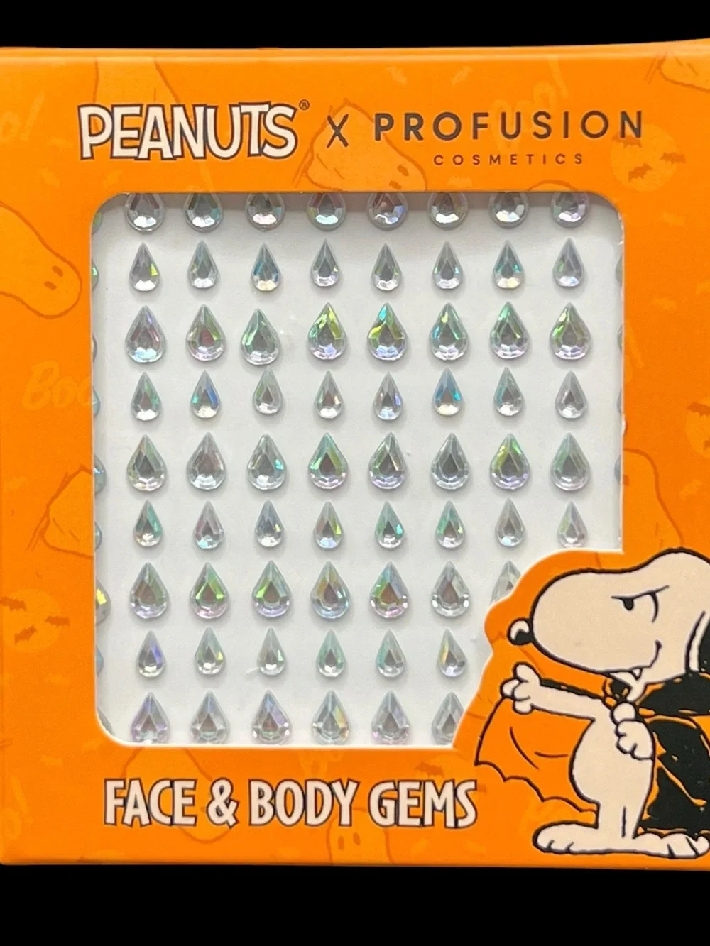 2026 Profusion x Peanuts Halloween Count Snoopy Cosmetic Bag & Gems Set 🐾